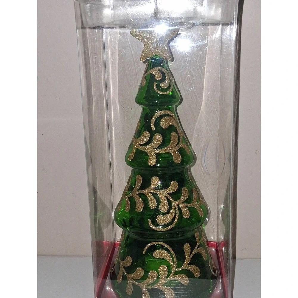 Pier 1 Imports Glass LED Christmas Tree 8